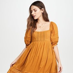 Free People Let's Be Friends Boho Midi Dress XS